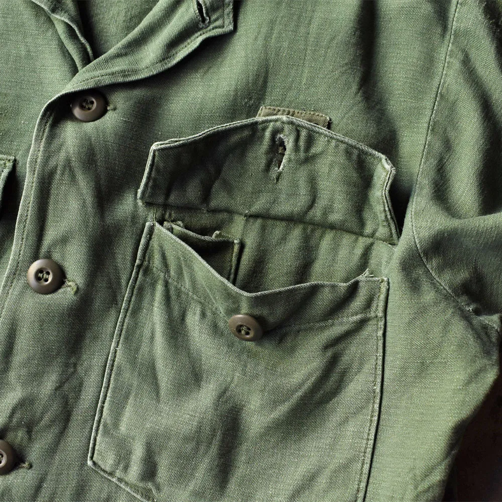 ’69s U.S.ARMY ワッペン付き ミリタリー ユーティリティシャツ 240709