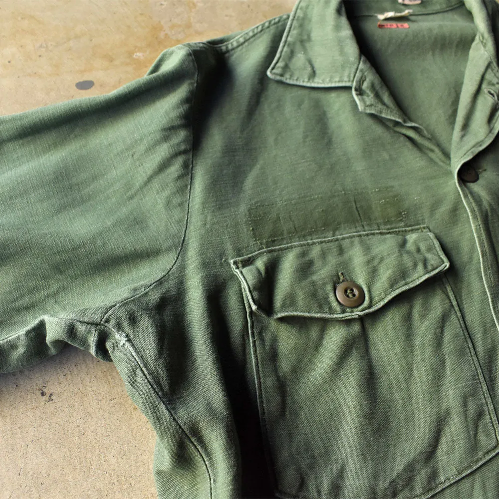 ’69s U.S.ARMY ワッペン付き ミリタリー ユーティリティシャツ 240709