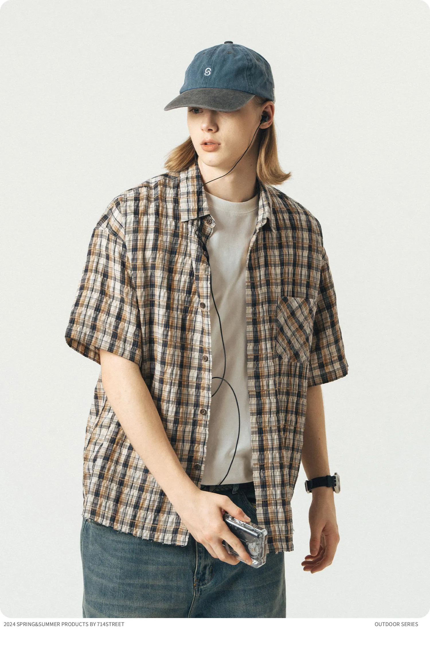 714STREET ヴィンテージチェックシャツ 714ST040