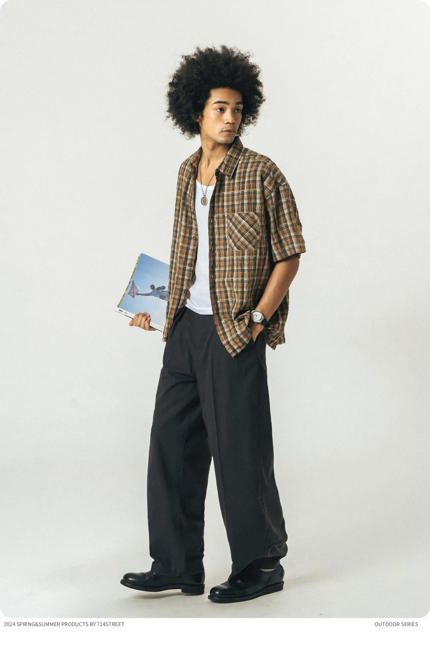 714STREET ヴィンテージチェックシャツ 714ST040