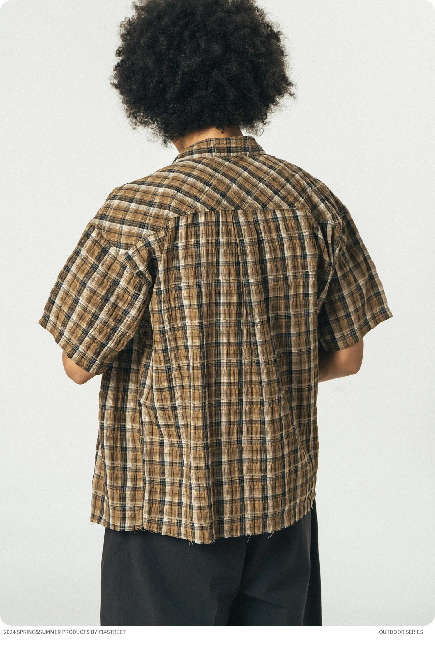 714STREET ヴィンテージチェックシャツ 714ST040