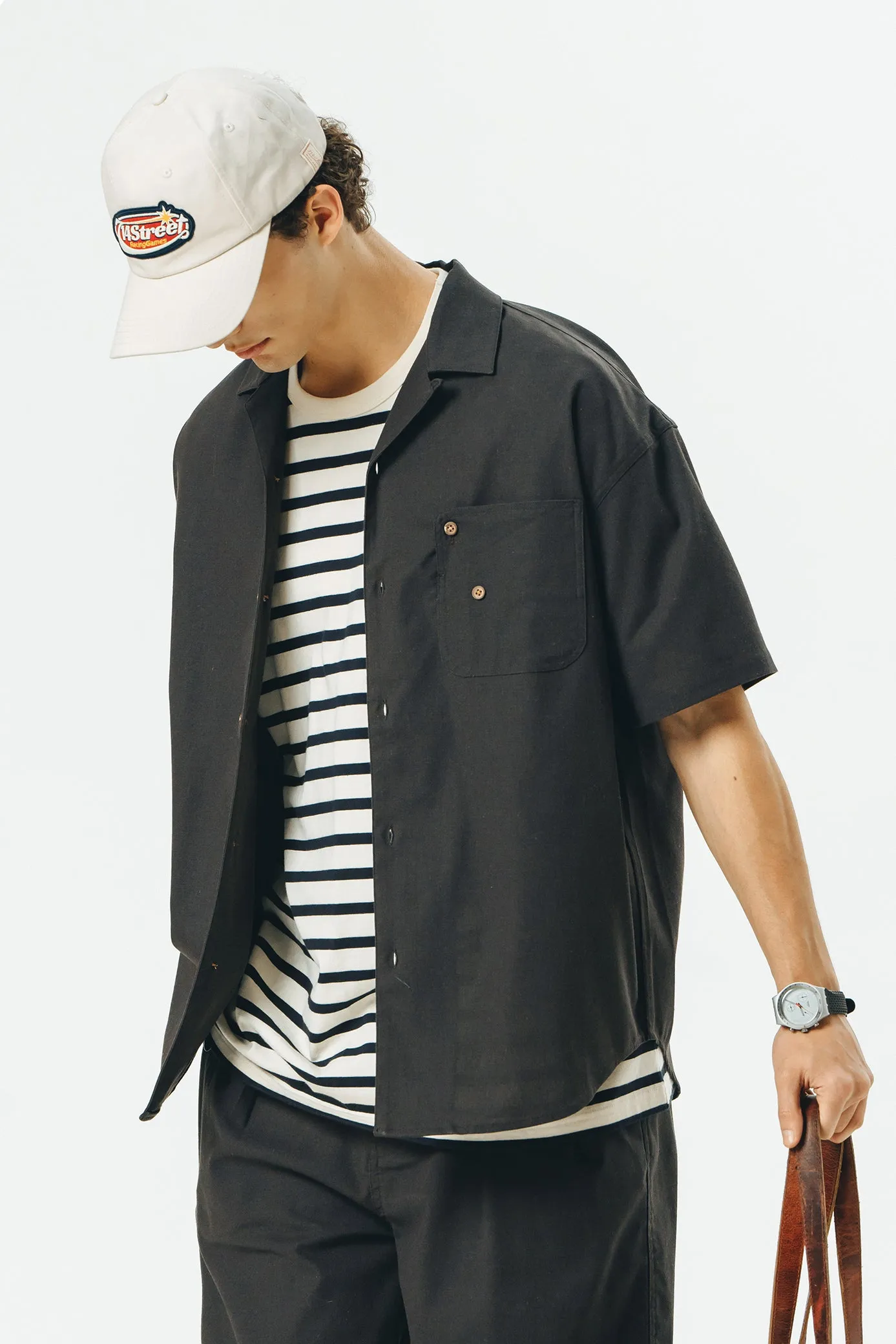 714STREET オープンカラーシャツ 714STO46