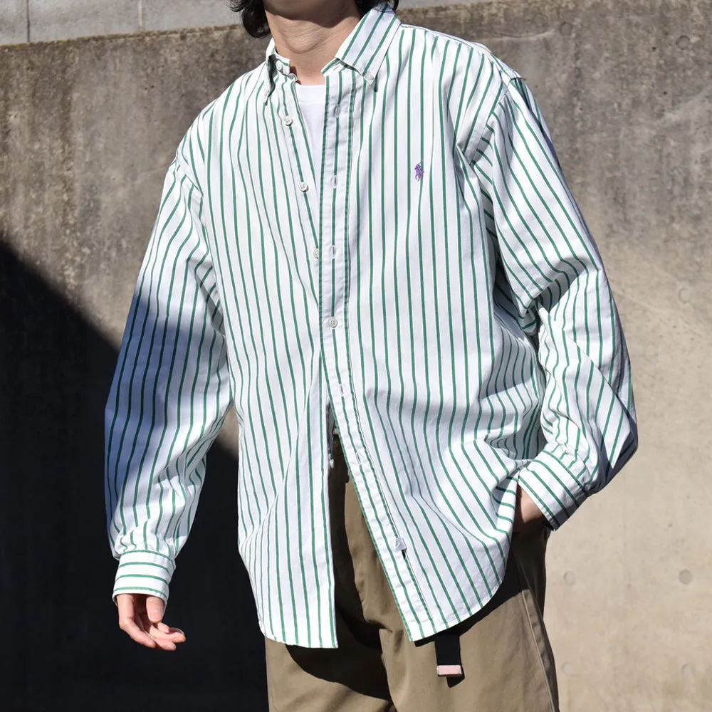 90's Ralph Lauren ストラップ ボタンダウンシャツ 240327 S2067