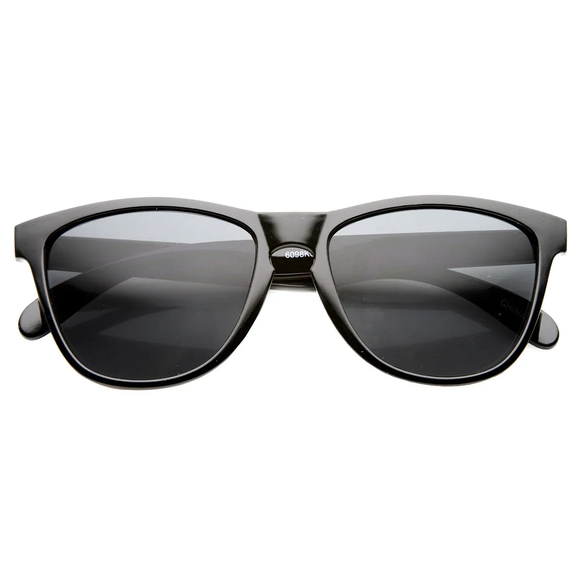 Action Sport Retro Keyhole Horned Rimmed Sunglasses