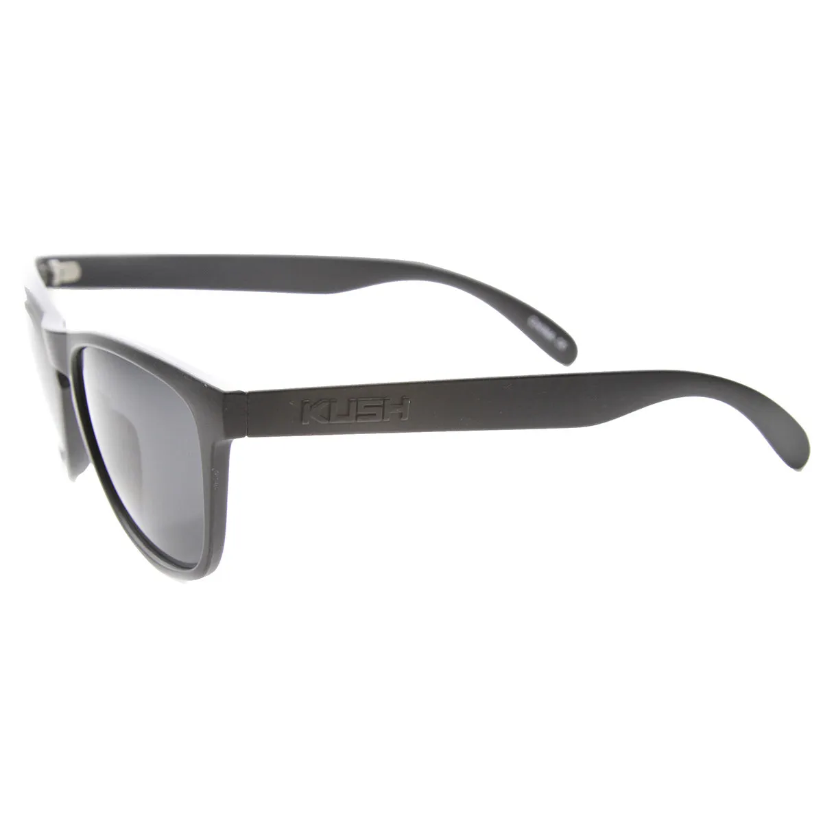 Action Sport Retro Keyhole Horned Rimmed Sunglasses
