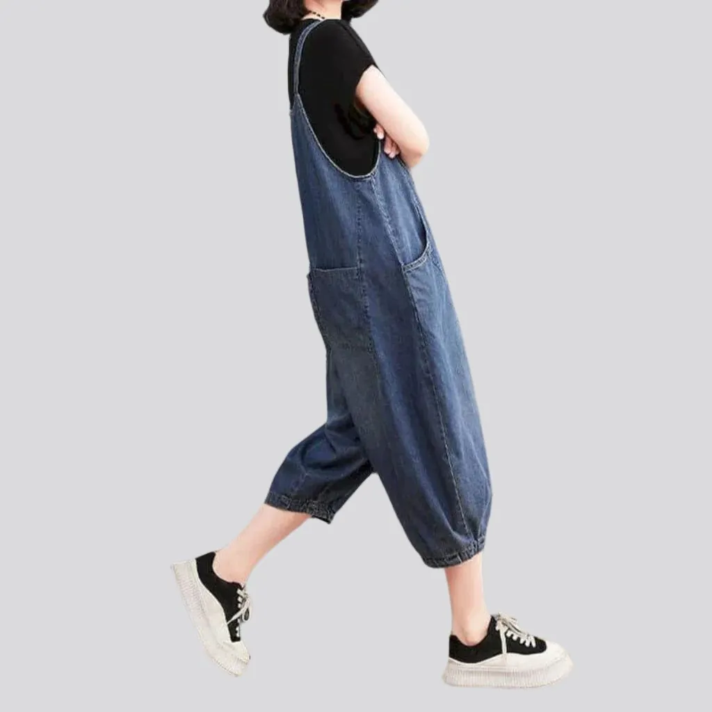 Baggy denim jumpsuit for ladies
