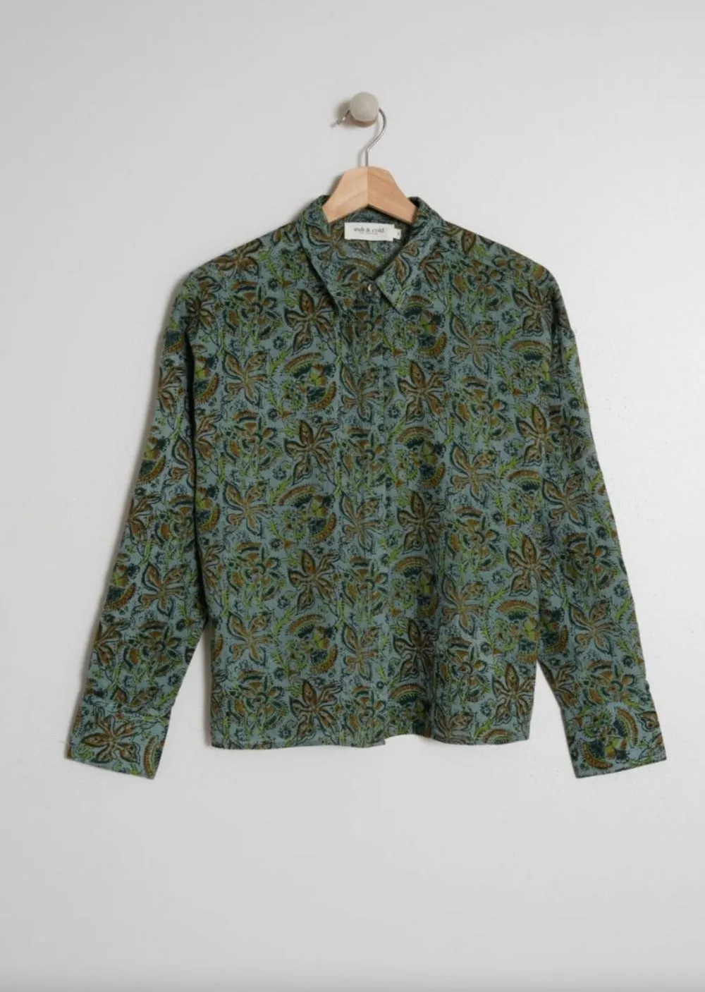 Batik Print Shirt Sage