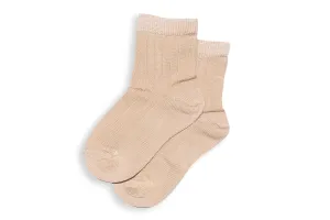 Beige Short Socks