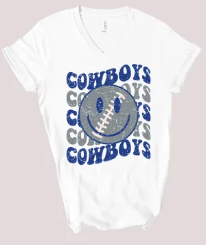 Bella Cowboys V-Neck Tee