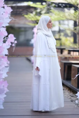 Bianca two piece Abaya with Shrug set for Umrah