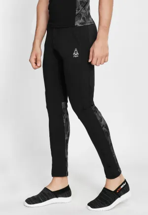 Black Camo Men's Running Tights