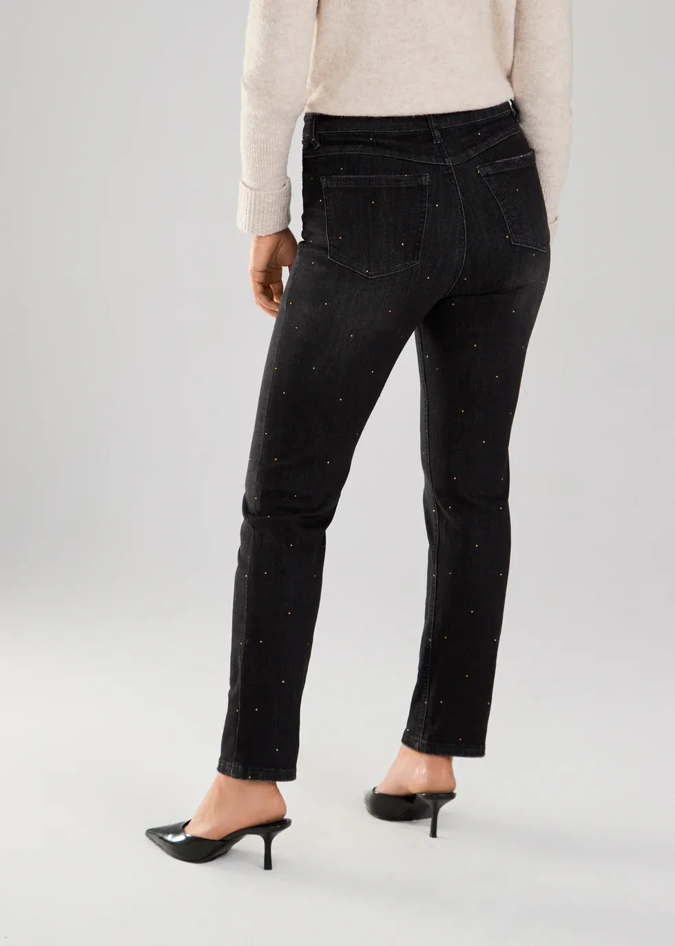Black Wash Suzanne Straight Ankle