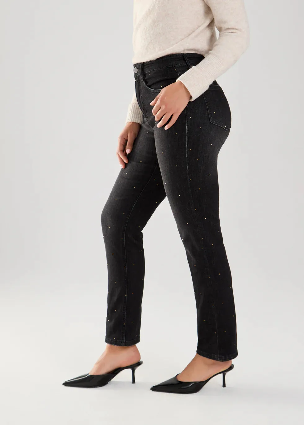 Black Wash Suzanne Straight Ankle