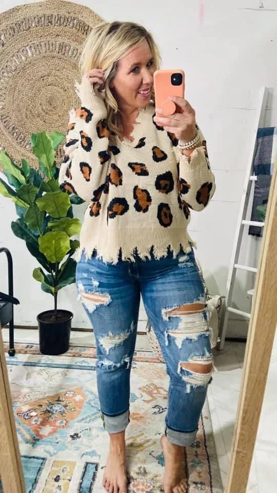 Bleach Splash Boyfriend Denim Jeans - Judy Blue