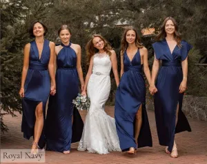 Bridesmaid Dress  / Satin Infinity Multiway Wrap Dresses