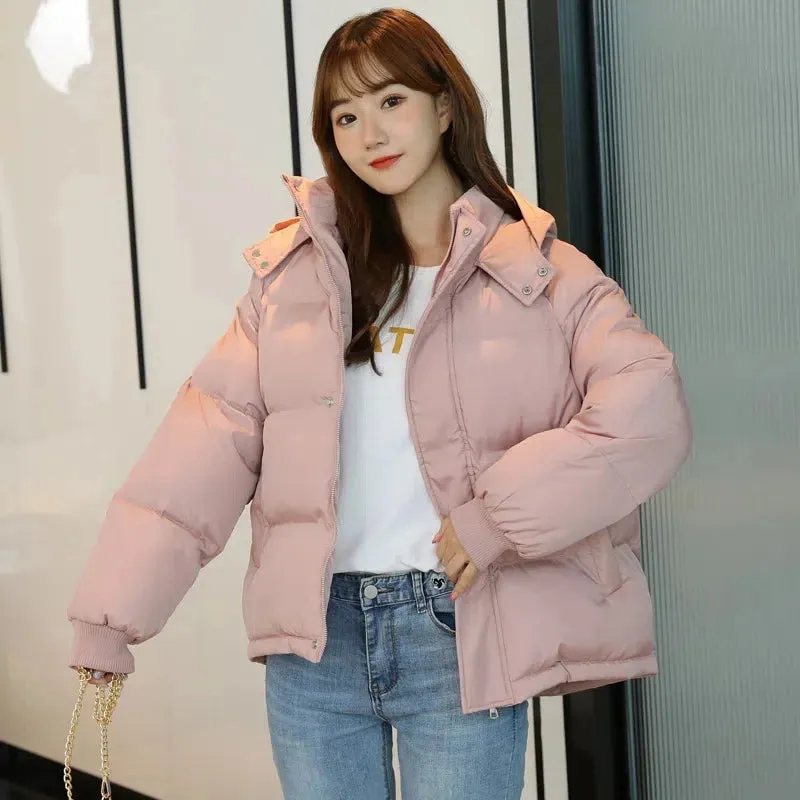 Casual Black Parka