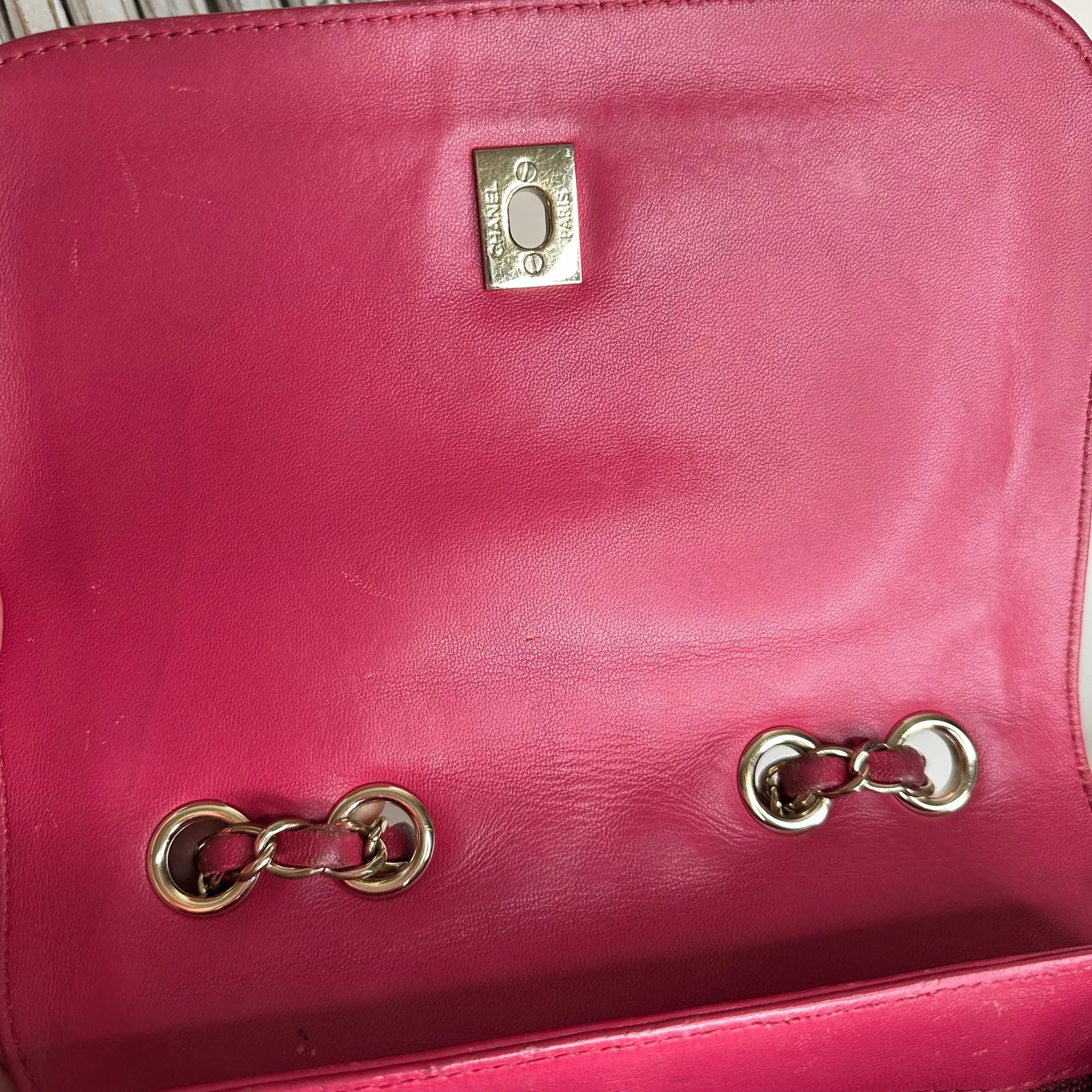 CHANEL Pink Flap Bag