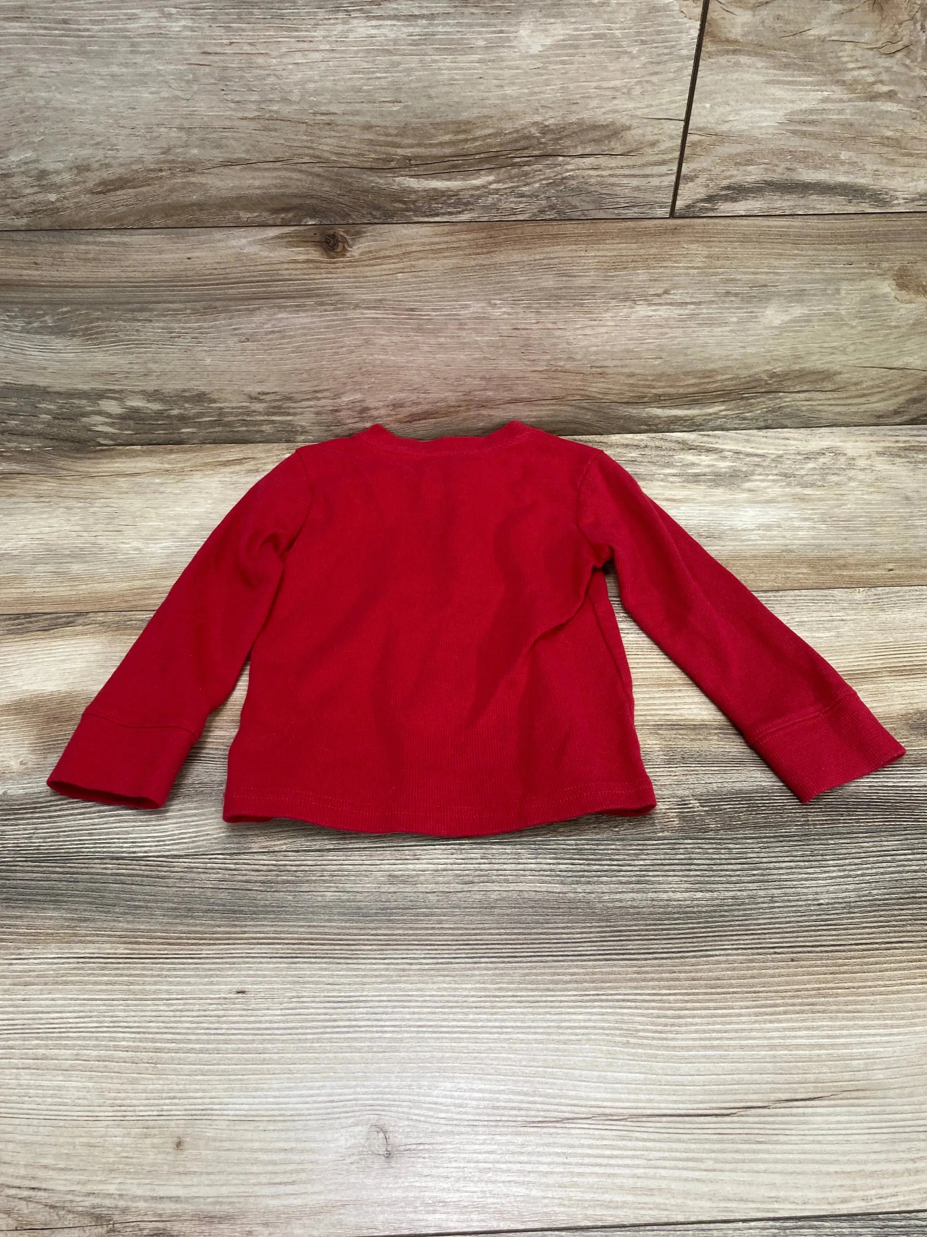 Children's Place Henley Thermal Shirt Red sz 2T
