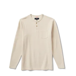 Companion Long Sleeve Thermal Henley - Almond Paste