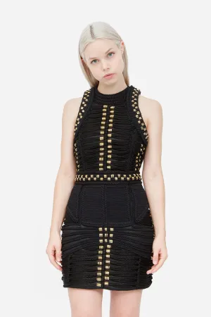 CORD ROPE MINI DRESS