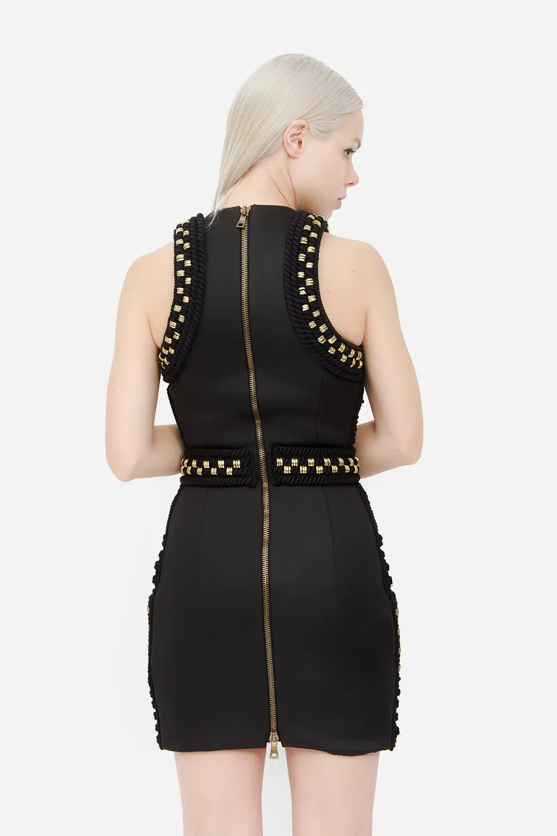 CORD ROPE MINI DRESS