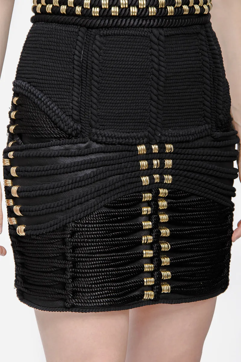 CORD ROPE MINI DRESS