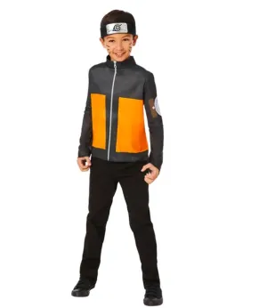 Costume enfant gilet et bandeau Naruto