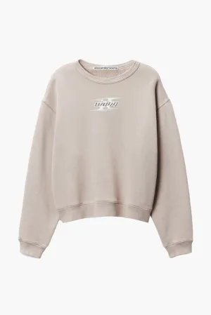 CREWNECK SWEATSHIRT WITH BLADE LOGO