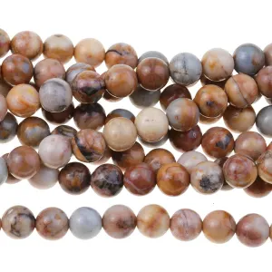 Dakota Stones 4mm Venus Jasper Round Bead Strand