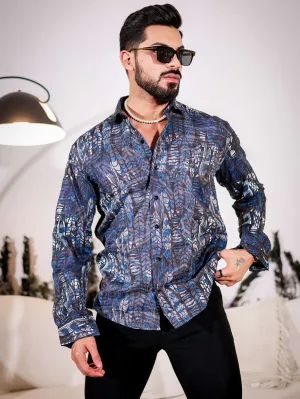 Dark Black Multicolor Imported Premium Shirt for Men's