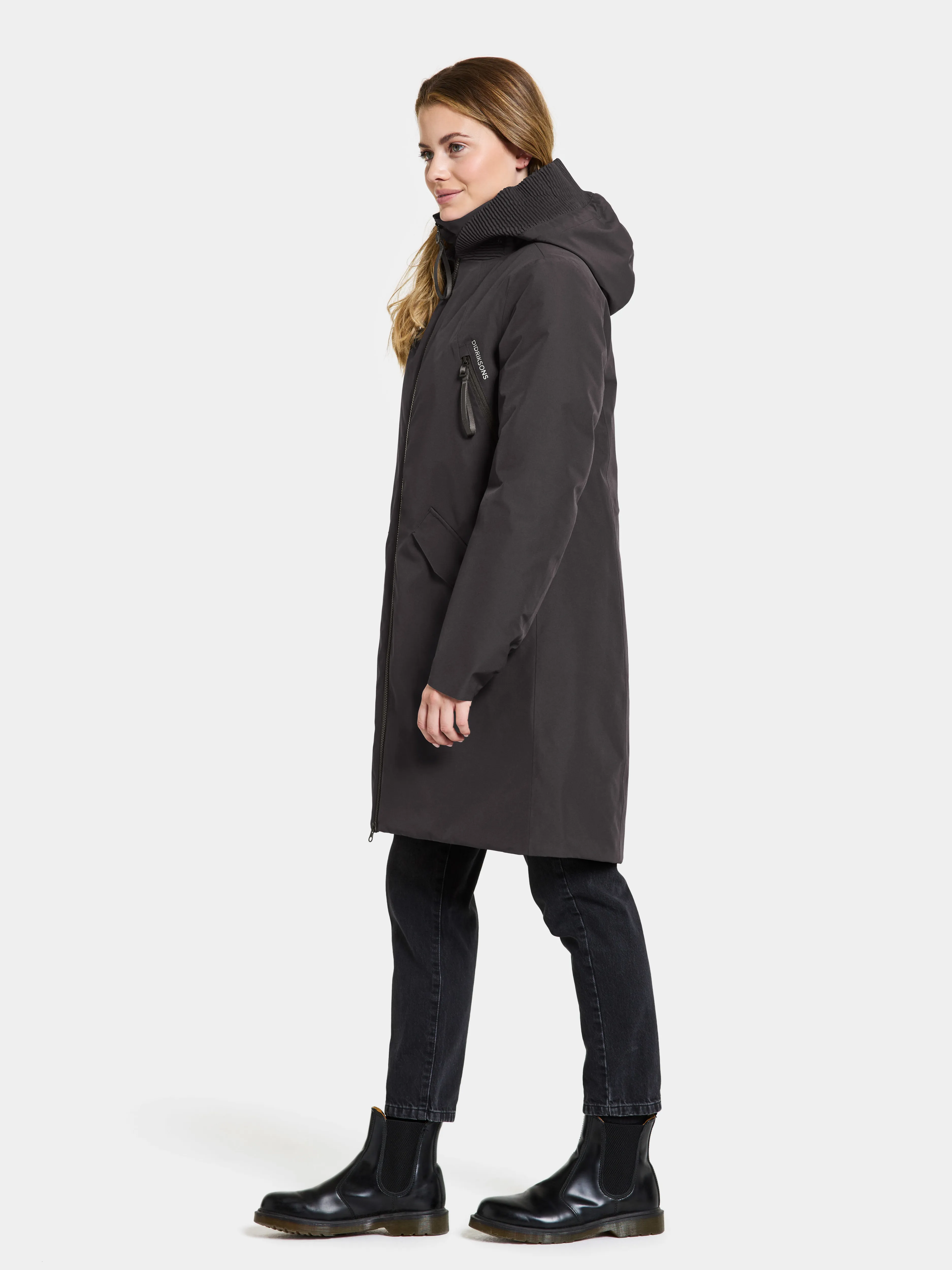 Didriksons Women&#x27;s Bente Parka Black | Buy Didriksons Women&#x27;s Bente Parka Black here | Outnorth