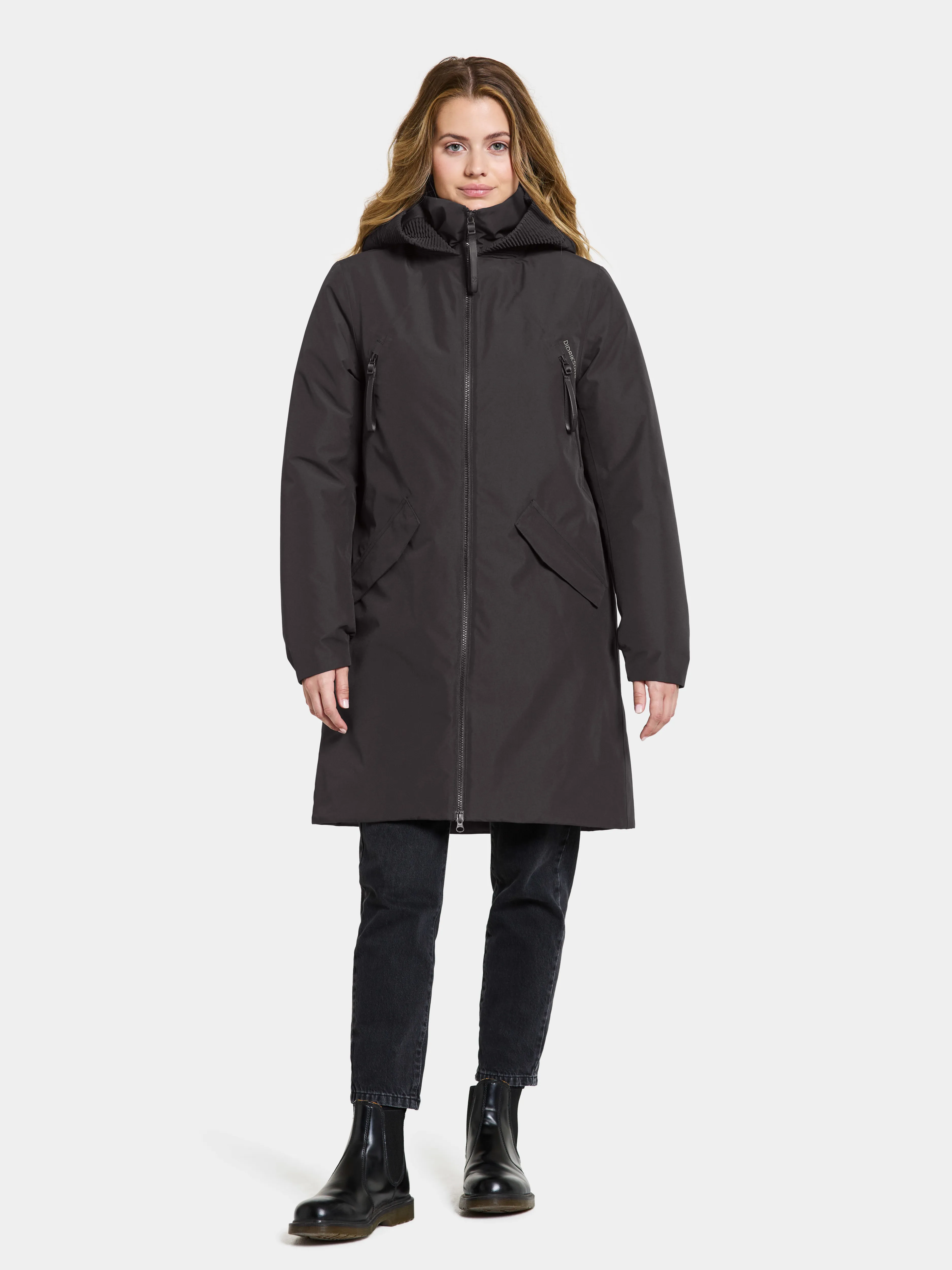 Didriksons Women&#x27;s Bente Parka Black | Buy Didriksons Women&#x27;s Bente Parka Black here | Outnorth