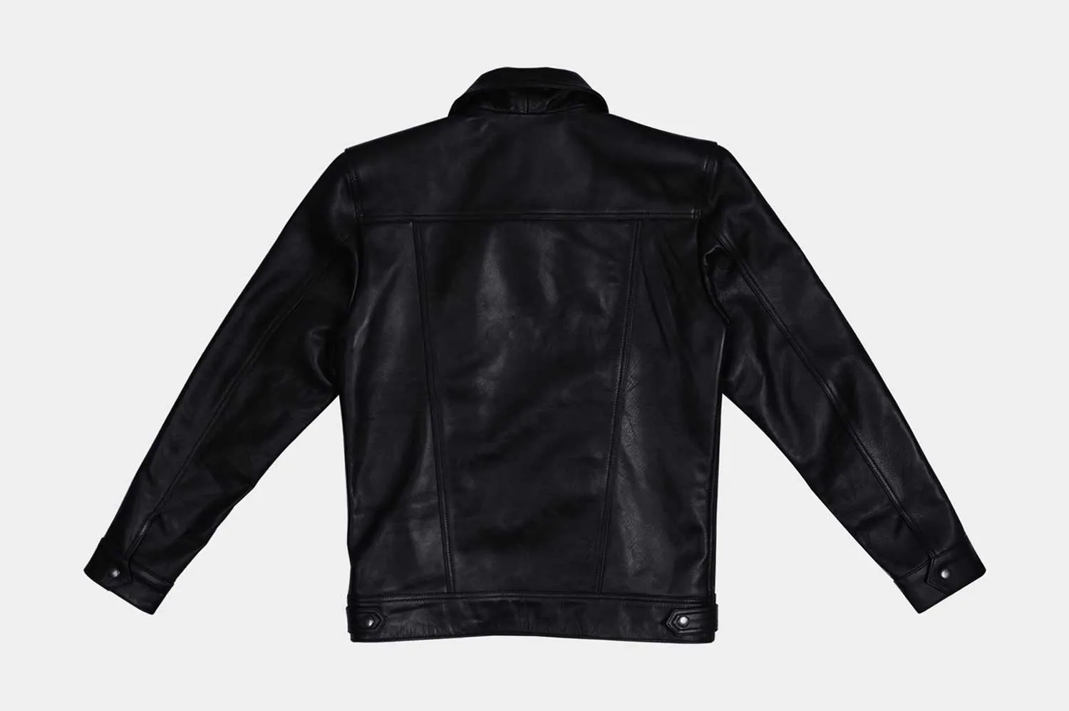 Diran Black Leather Biker Jacket