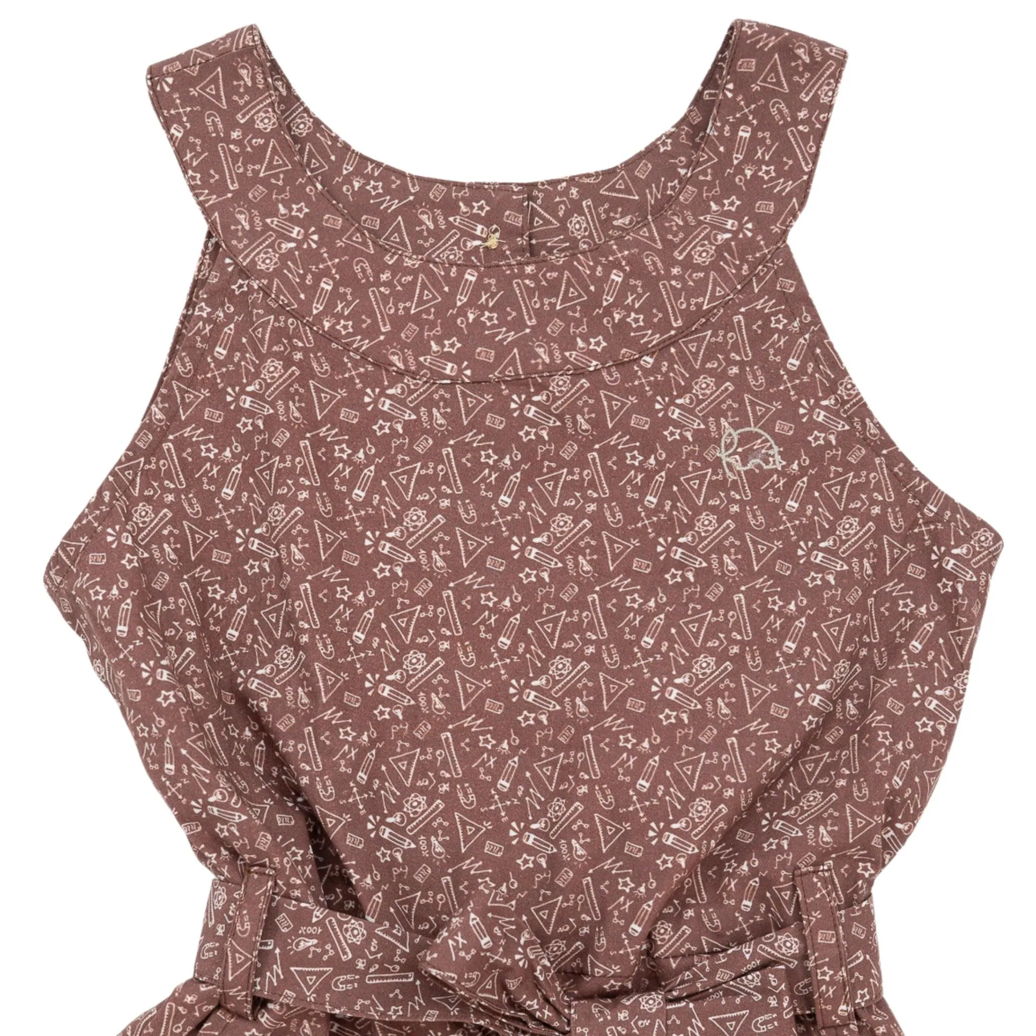 Eco-Friendly Girls' Cocoa Cotton Jumpsuit