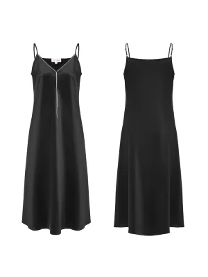 EP YAYING Black Strappy Dress