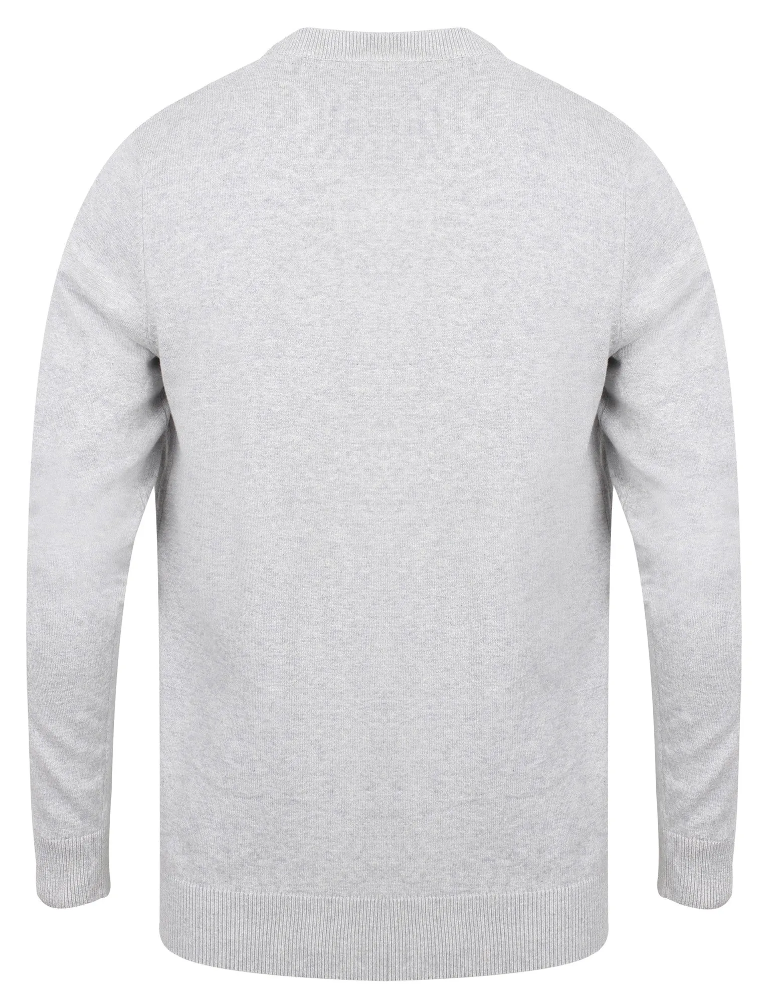 Expanse Cotton V Neck Jumper In Light Grey Marl - Tokyo Laundry