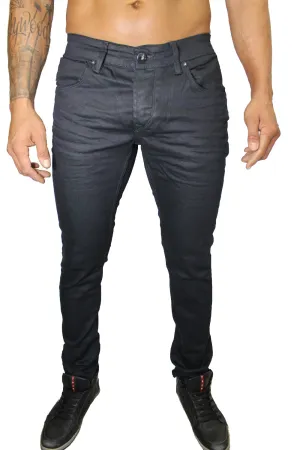 Ezra Dark Navy Raw Denim Wax Jeans