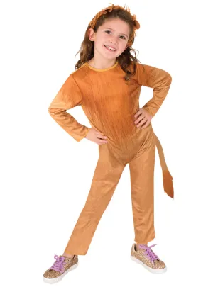 Fierce Lion Girls Classic Animal Costume Jumpsuit