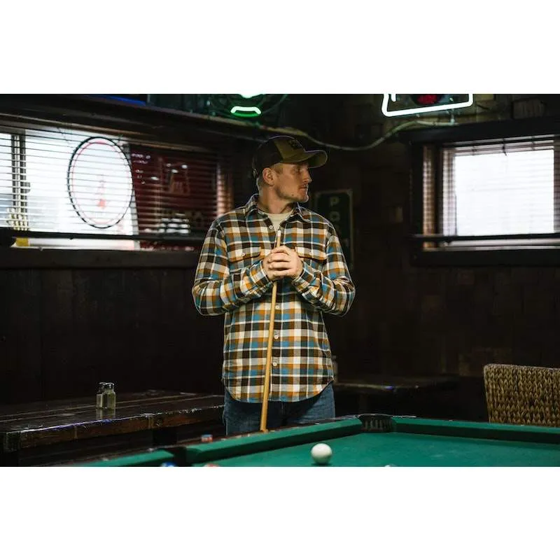 Filson Skyrta - Vintage Flannel Work Shirt - Brown/Cream/Ochr