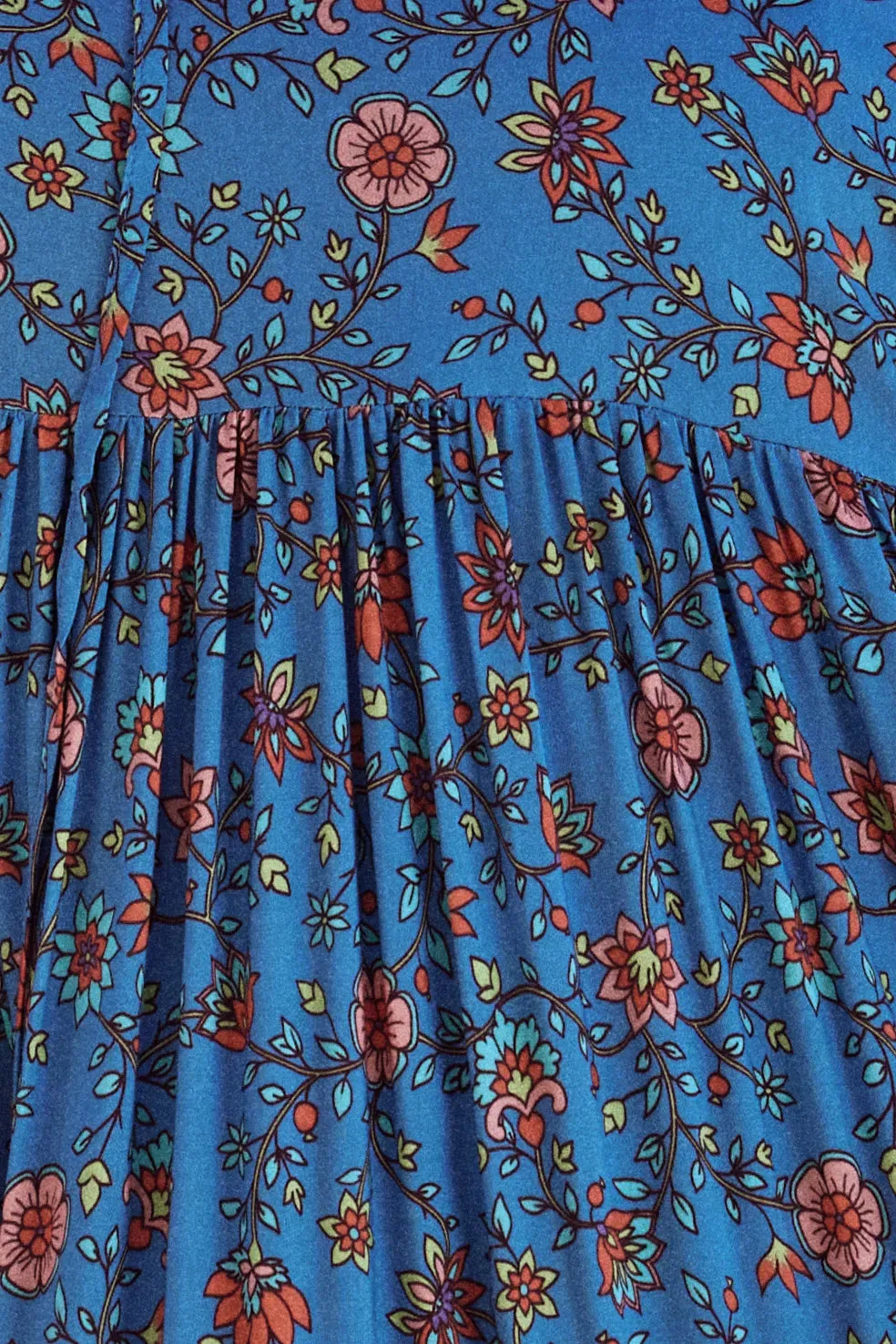 Folk Floral Maxi Dress