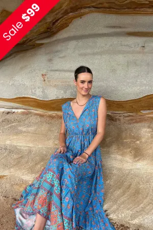 Folk Floral Maxi Dress