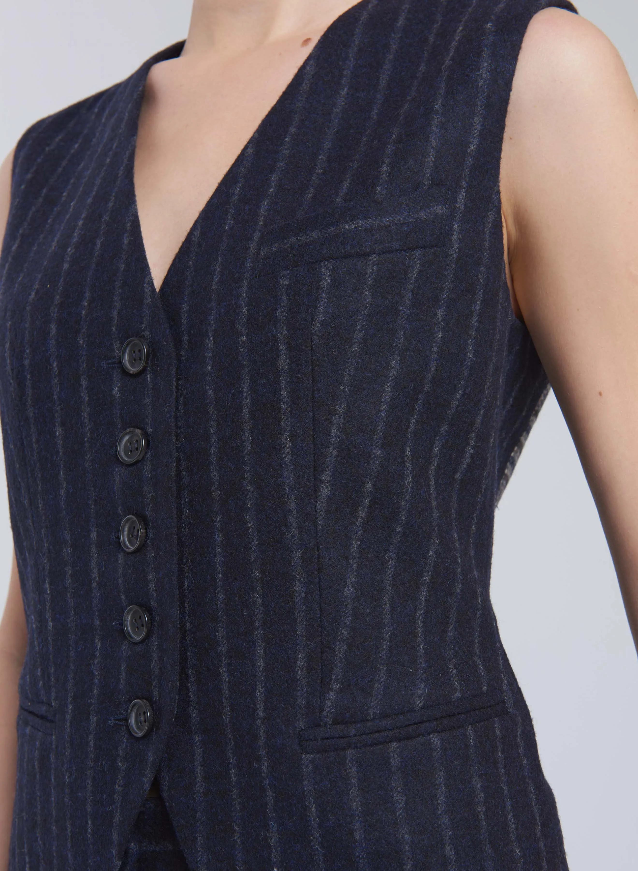 GILET IN ALPACA E LANA