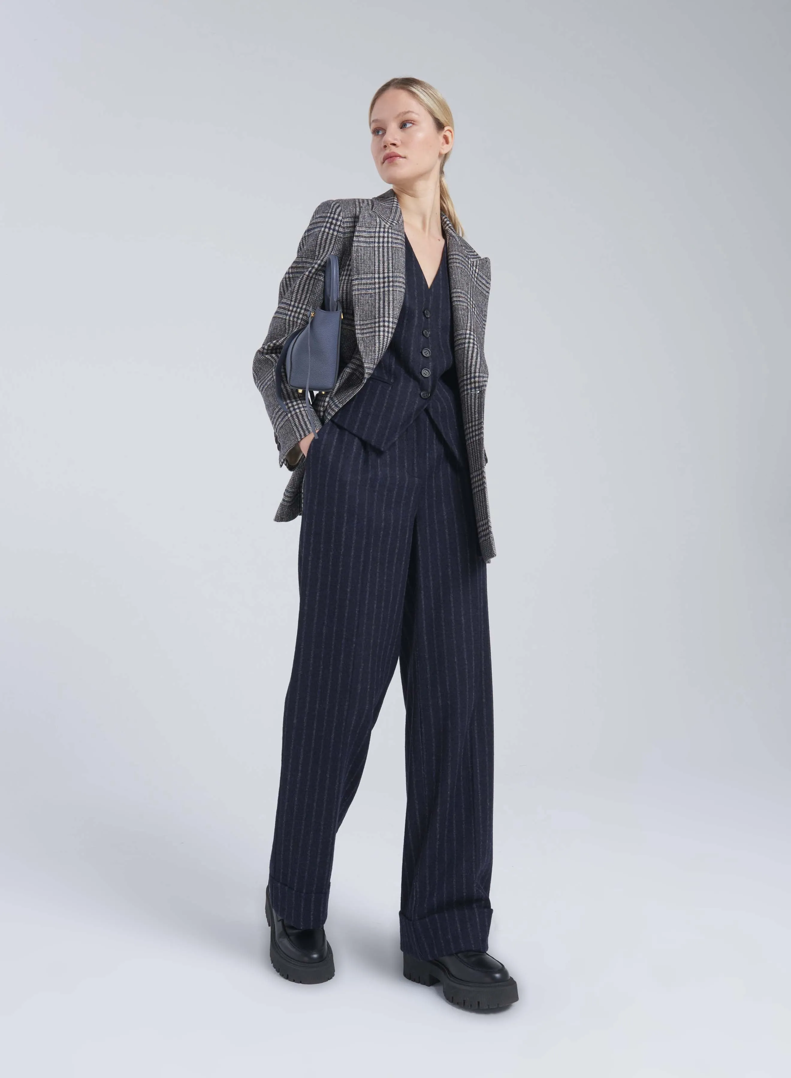 GILET IN ALPACA E LANA