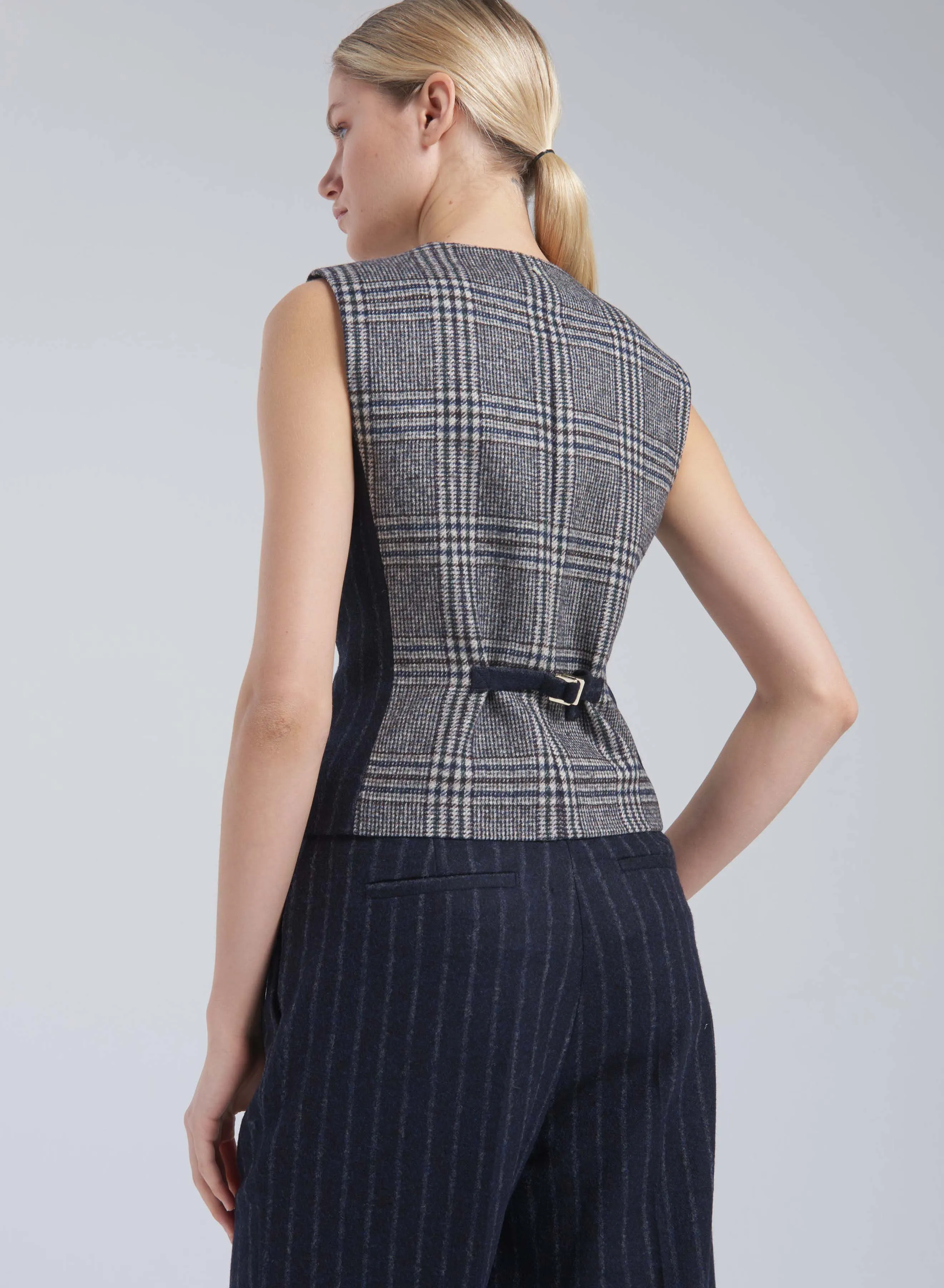 GILET IN ALPACA E LANA