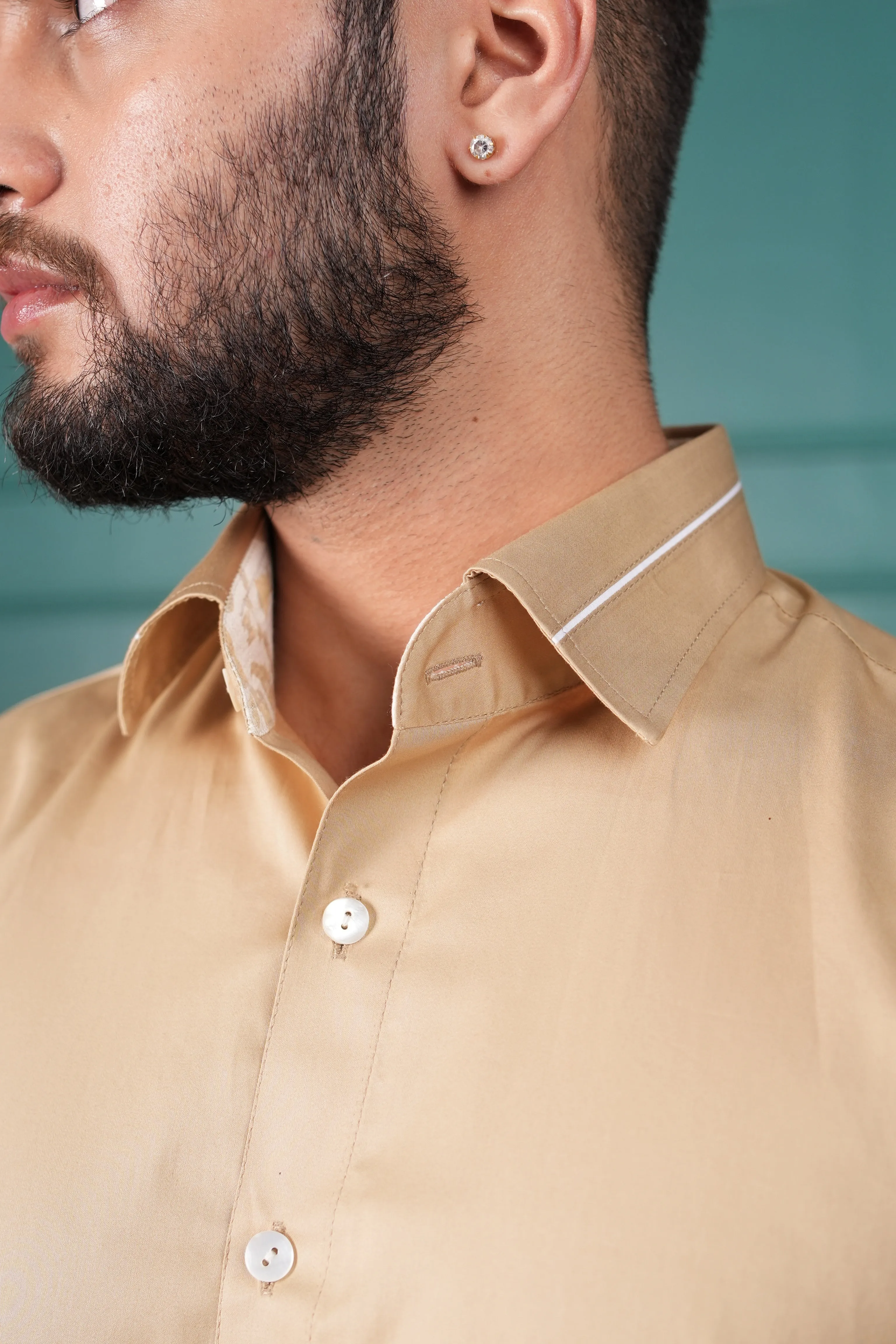 Gold Cotton Shirt