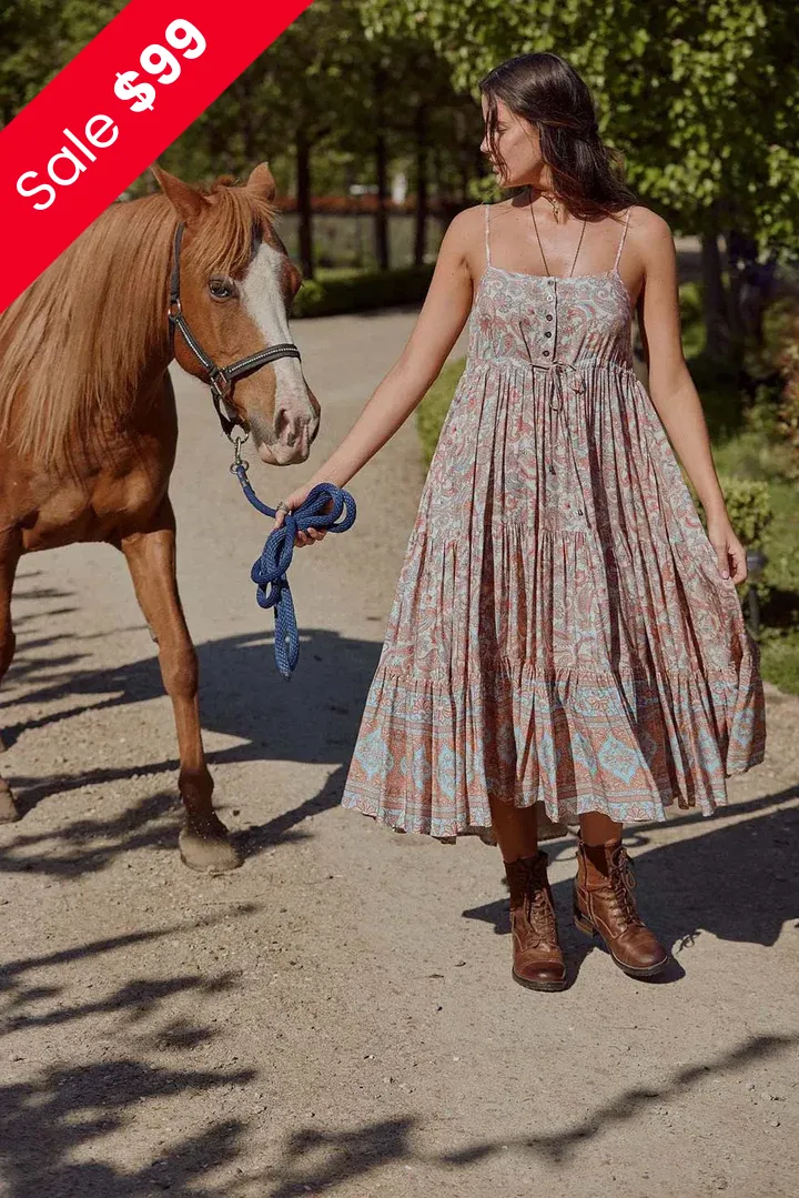 Heer Midi Dress with Pockets