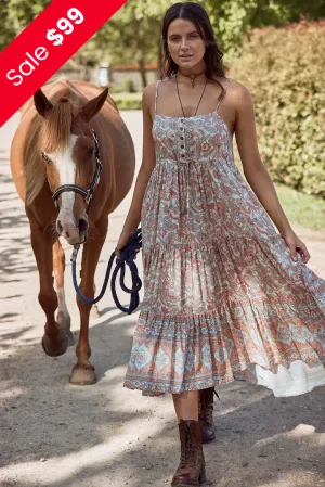 Heer Midi Dress with Pockets