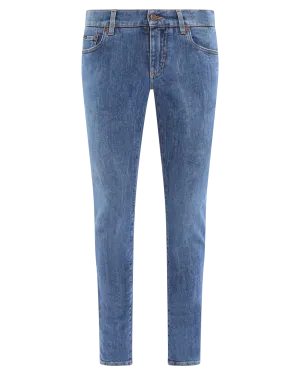 Heren Denim Patchwork