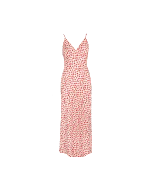 KAARINA SILK SLIP RED DAISY