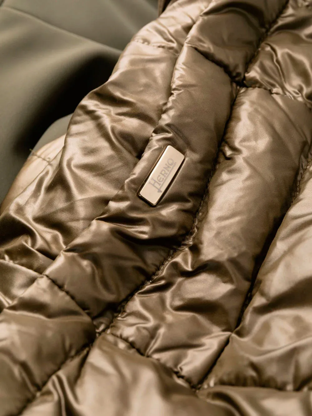 Laminar hooded parka coat